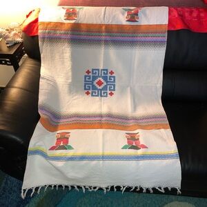 traditional Mexican-style serape blanket